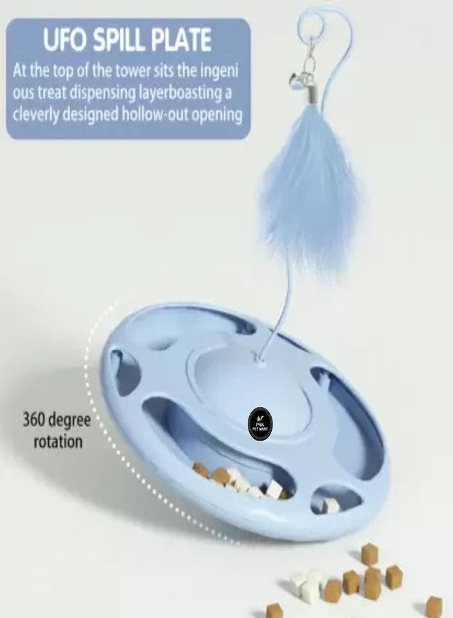 KittuPet Cat Toy Roller 3-Level Turntable Cat Toys Balls with Three Colorful Balls Interactive Kitten Fun Mental Physical Exercise Puzzle Kitten Toys. Pack of 1 - Image 5